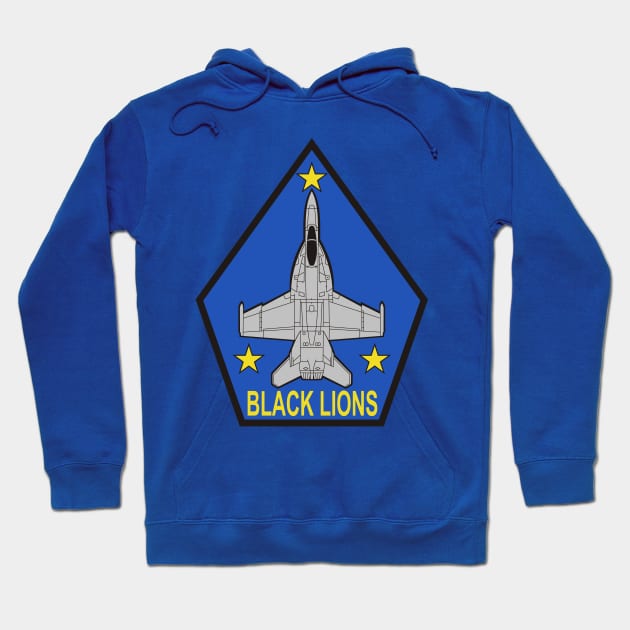 VFA-213 Blacklions - F/A-18 Hoodie by MBK